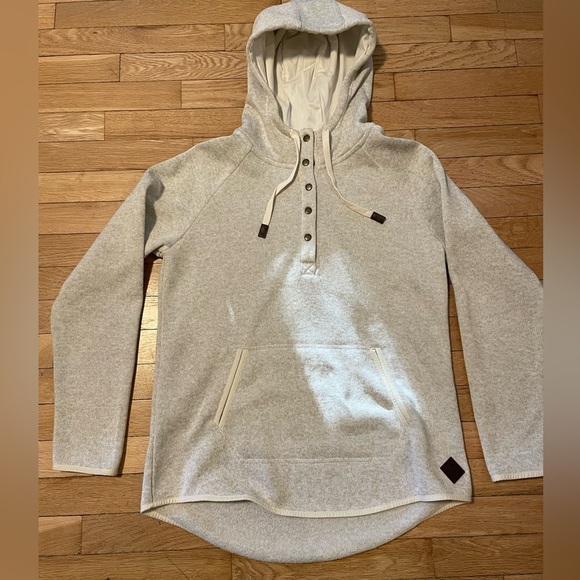 Eddie Bauer Cozy Cream Women's Hooded Sweater L - Picture 6 of 8